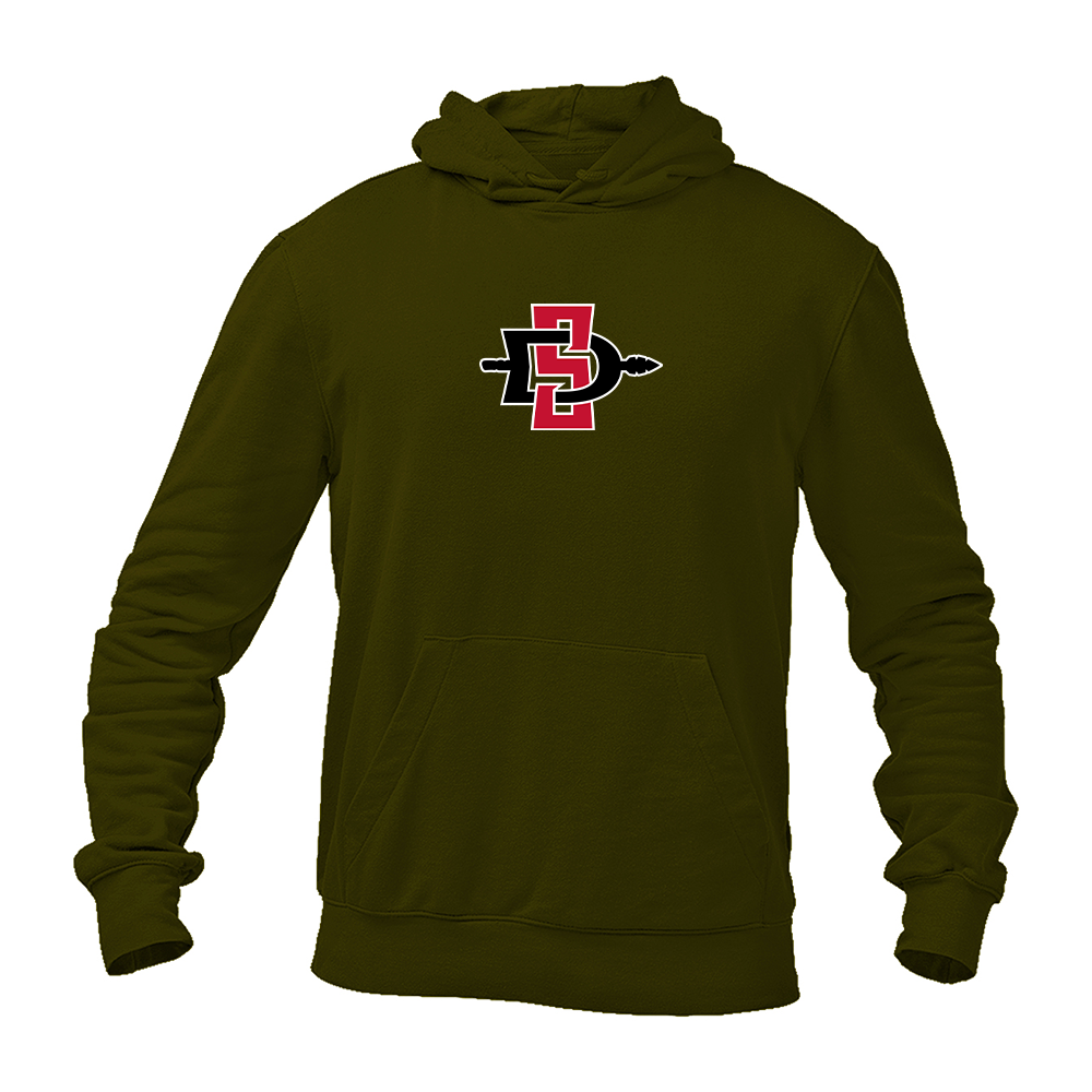 Men's San Diego State Aztecs Logo Gildan Heavy Blend Hooded Sweatshirt