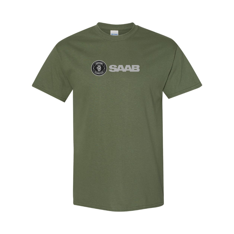 Men's Saab Logo Cotton T-Shirt