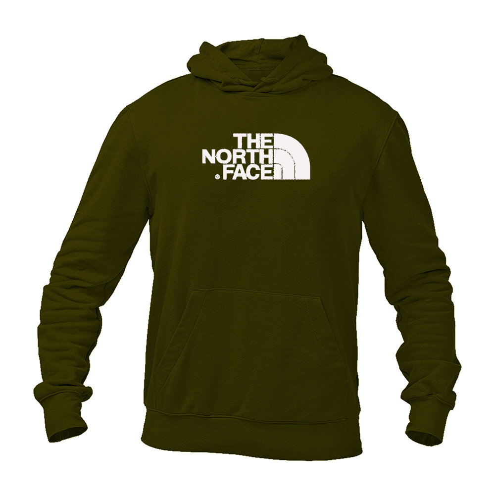 Men's The North Face Black Logo white Pullover Hoodie