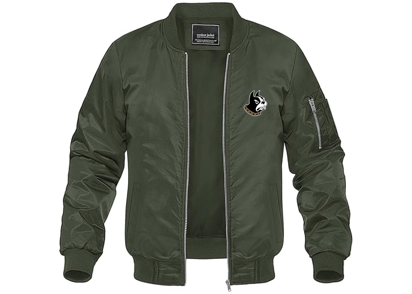 Men's Wofford Terriers Lightweight Bomber Jacket Windbreaker Softshell Varsity Jacket Coat