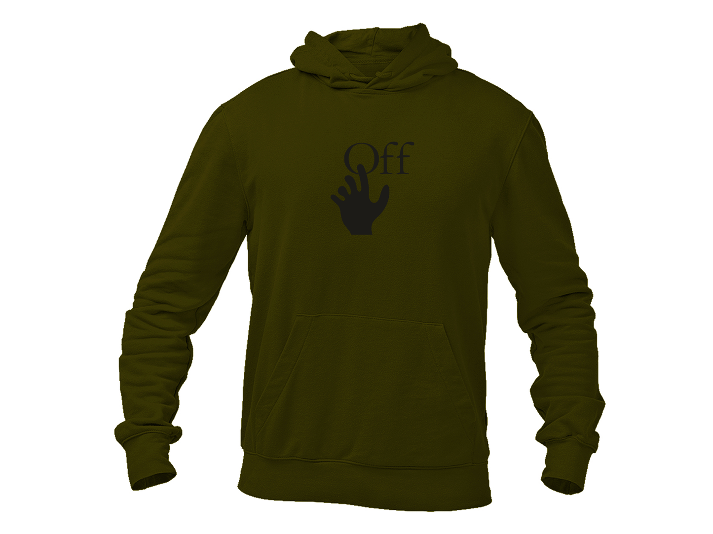 Men's Off-White Hand Softstyle Midweight Hooded Sweatshirt