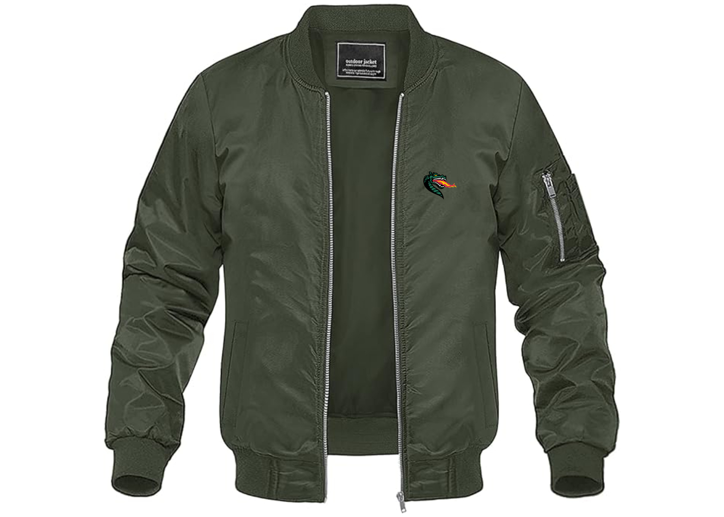 Men's UAB Blazers Lightweight Bomber Jacket Windbreaker Softshell Varsity Jacket Coat