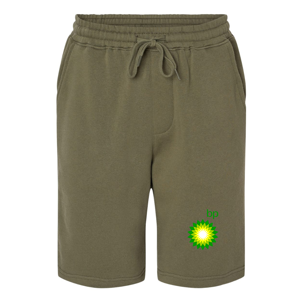 Men's BP Oil Logo Independent Trading Co Midweight Fleece Shorts