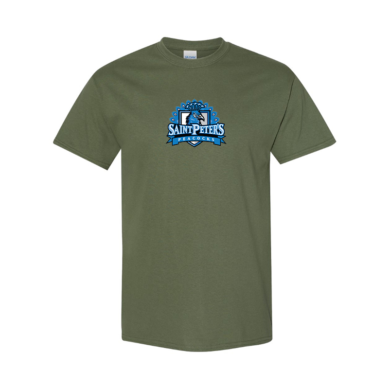 Men's Saint Peters Peacocks Logo Cotton T-Shirt