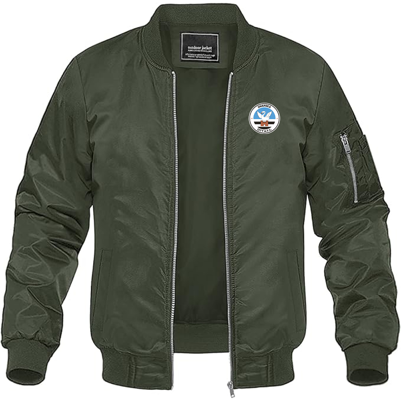 Men's Swansea City Soccer Lightweight Bomber Jacket - Army Green