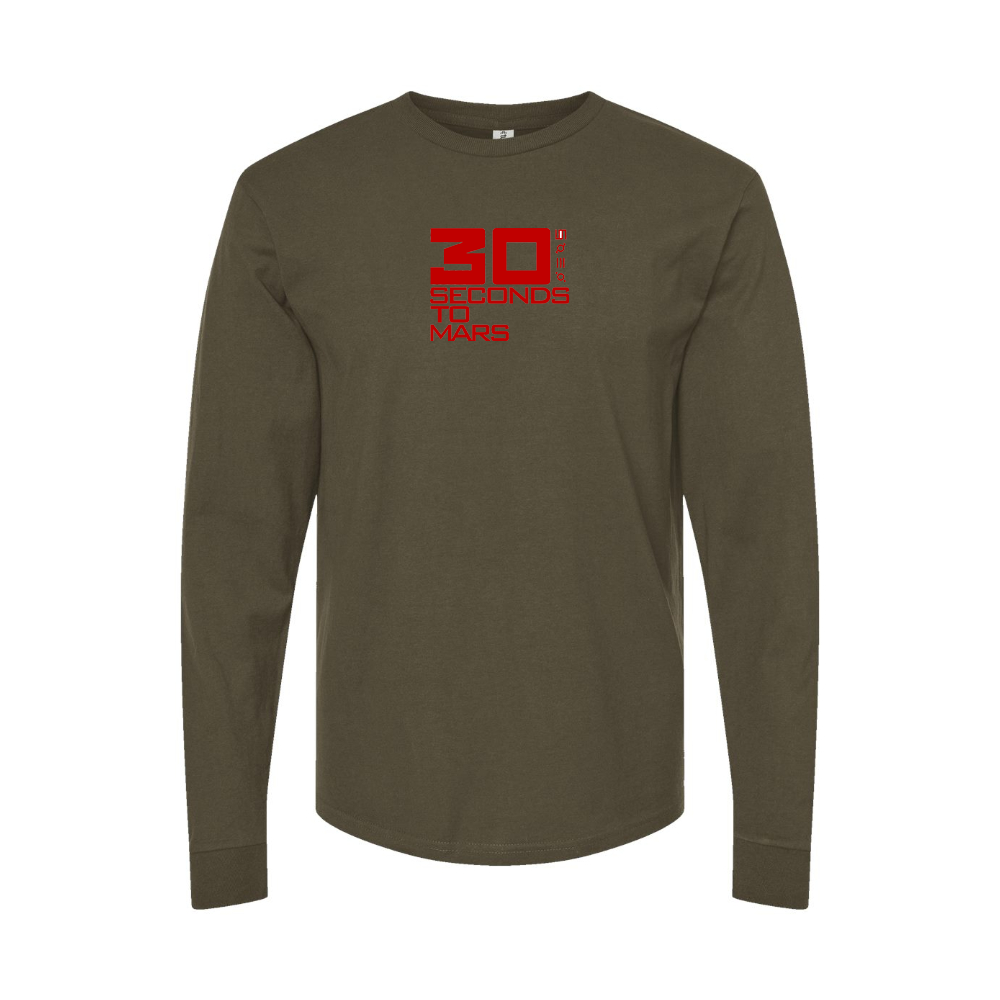 Men's 30 Seconds To Mars Logo Long Sleeve T-Shirt