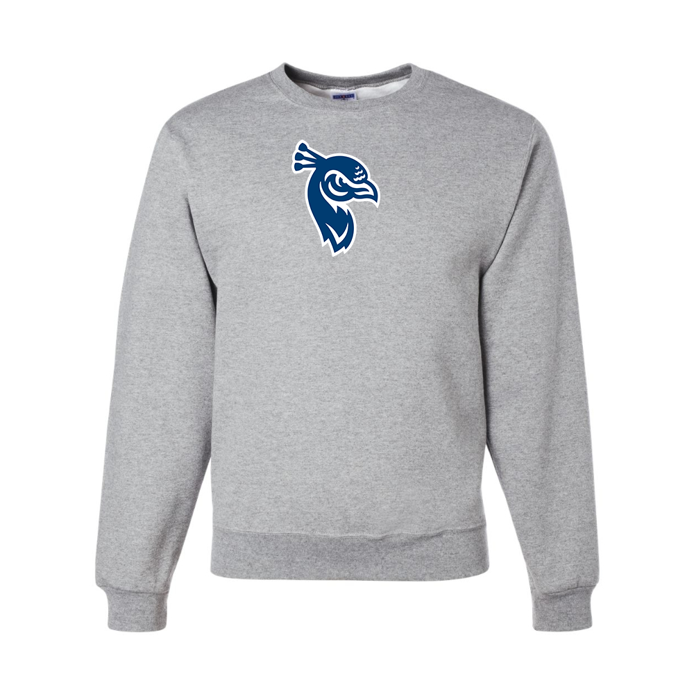 Men's Saint Peters Peacocks Logo JERZEES NuBlend Crewneck Sweatshirt