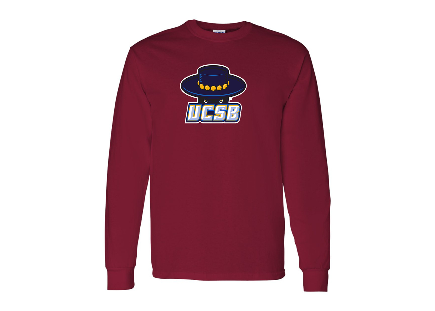 Men's UCSB Gauchos Gildan Heavy Cotton Long Sleeve T-Shirt