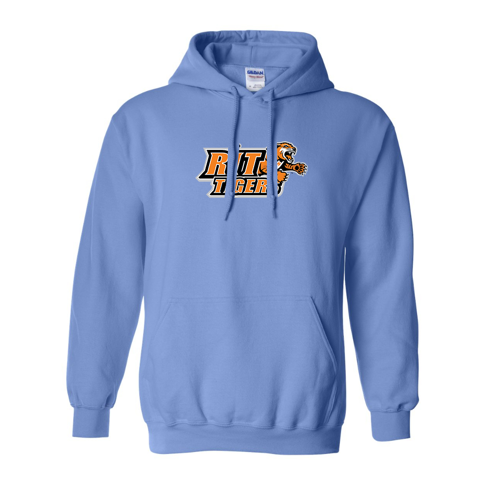 Men's RIT Tigers Logo Gildan Heavy Blend Hooded Sweatshirt