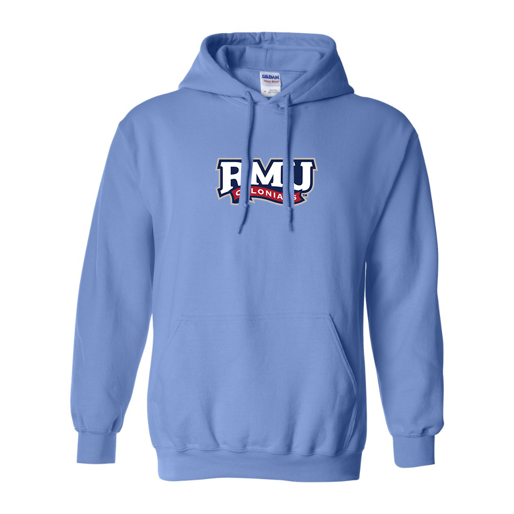 Men's Robert Morris Colonials Logo Gildan Heavy Blend Hooded Sweatshirt