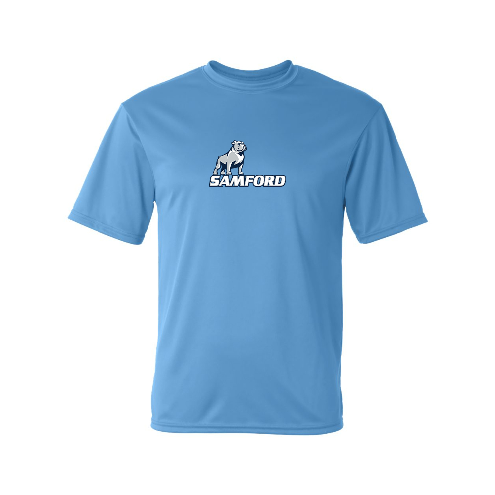 Men's Samford Bulldogs Logo Polyester T-Shirt