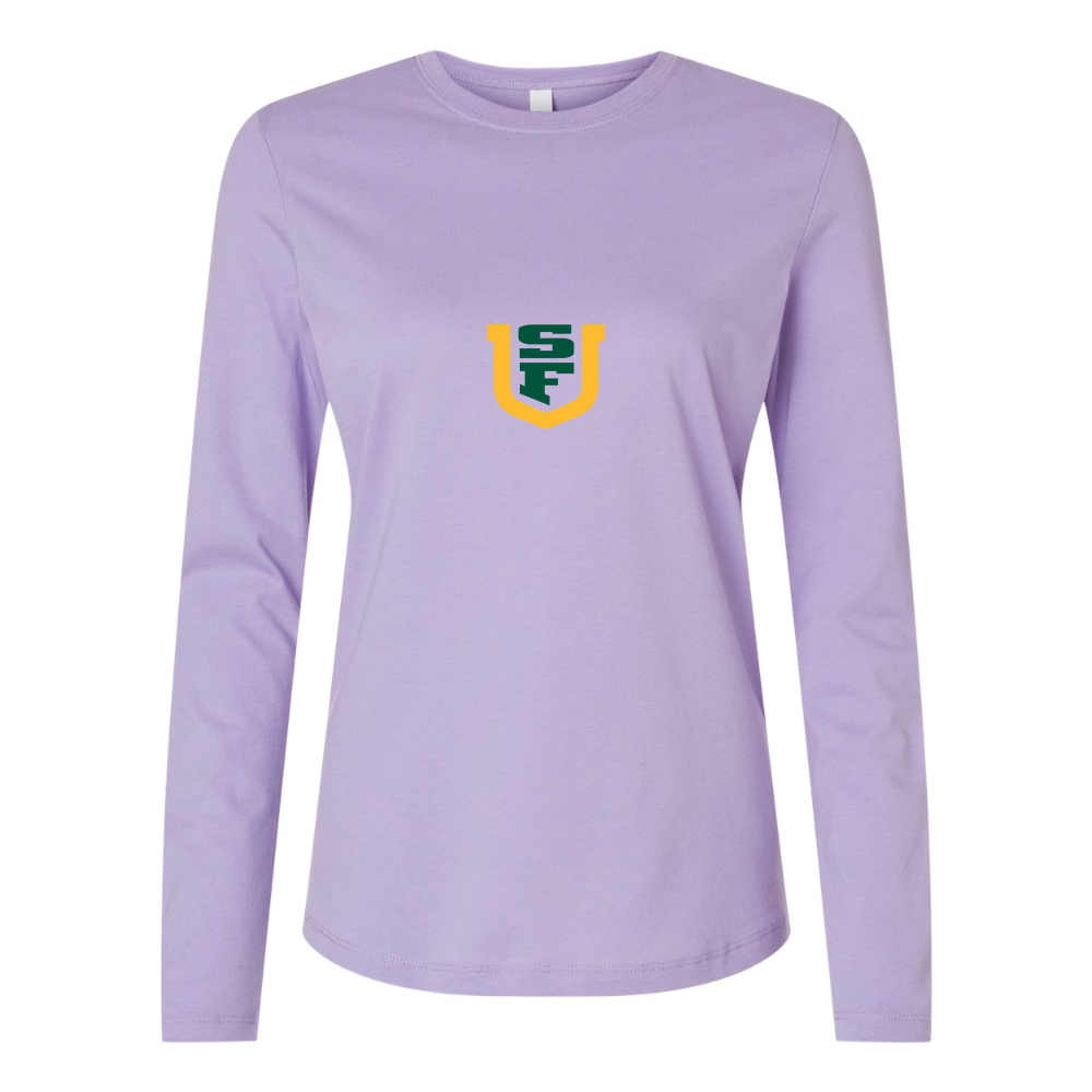 BELLA CANVAS Women’s San Francisco Dons Logo Jersey Long Sleeve Tee