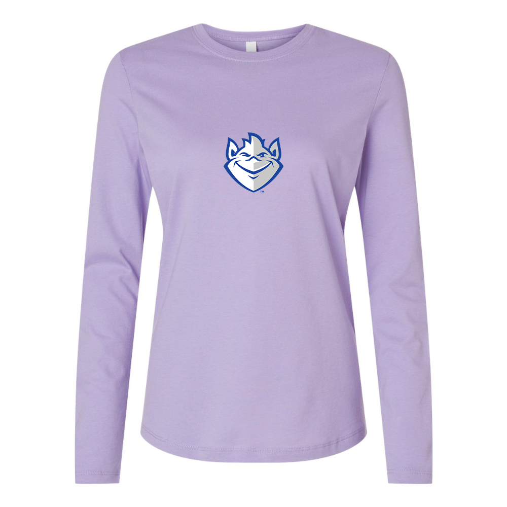 BELLA CANVAS Women’s Saint Louis Billikens Logo Jersey Long Sleeve Tee