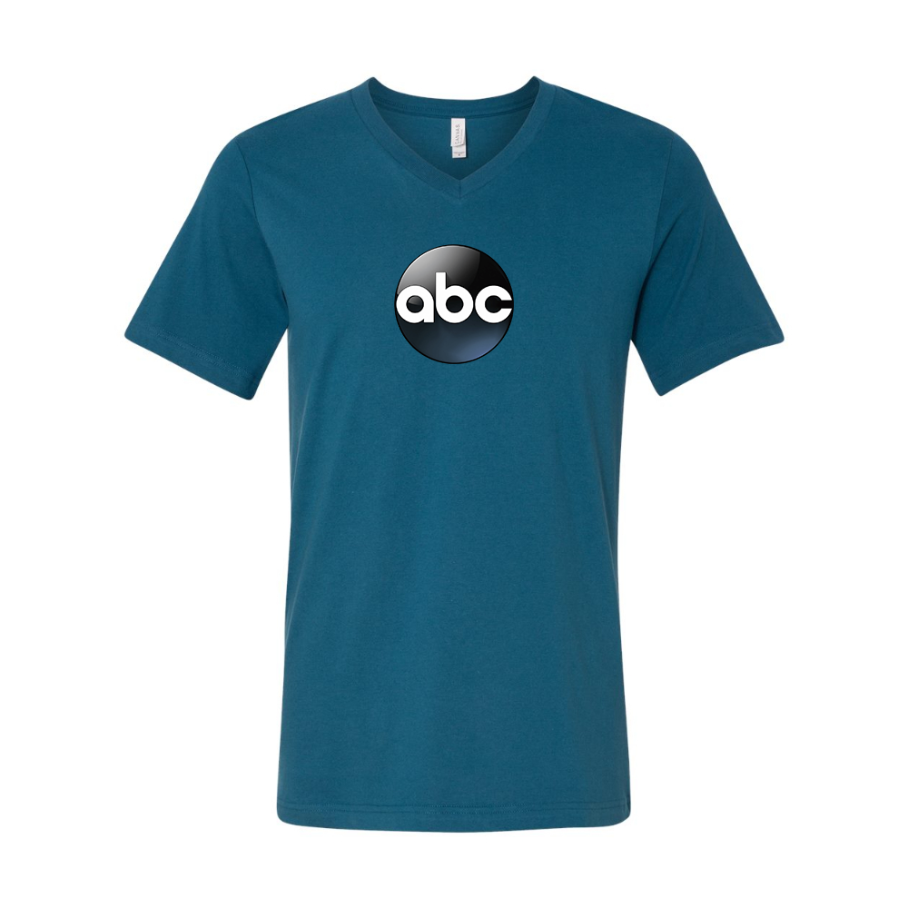 Abc Logo BELLA CANVAS - Jersey V-Neck T-Shirt