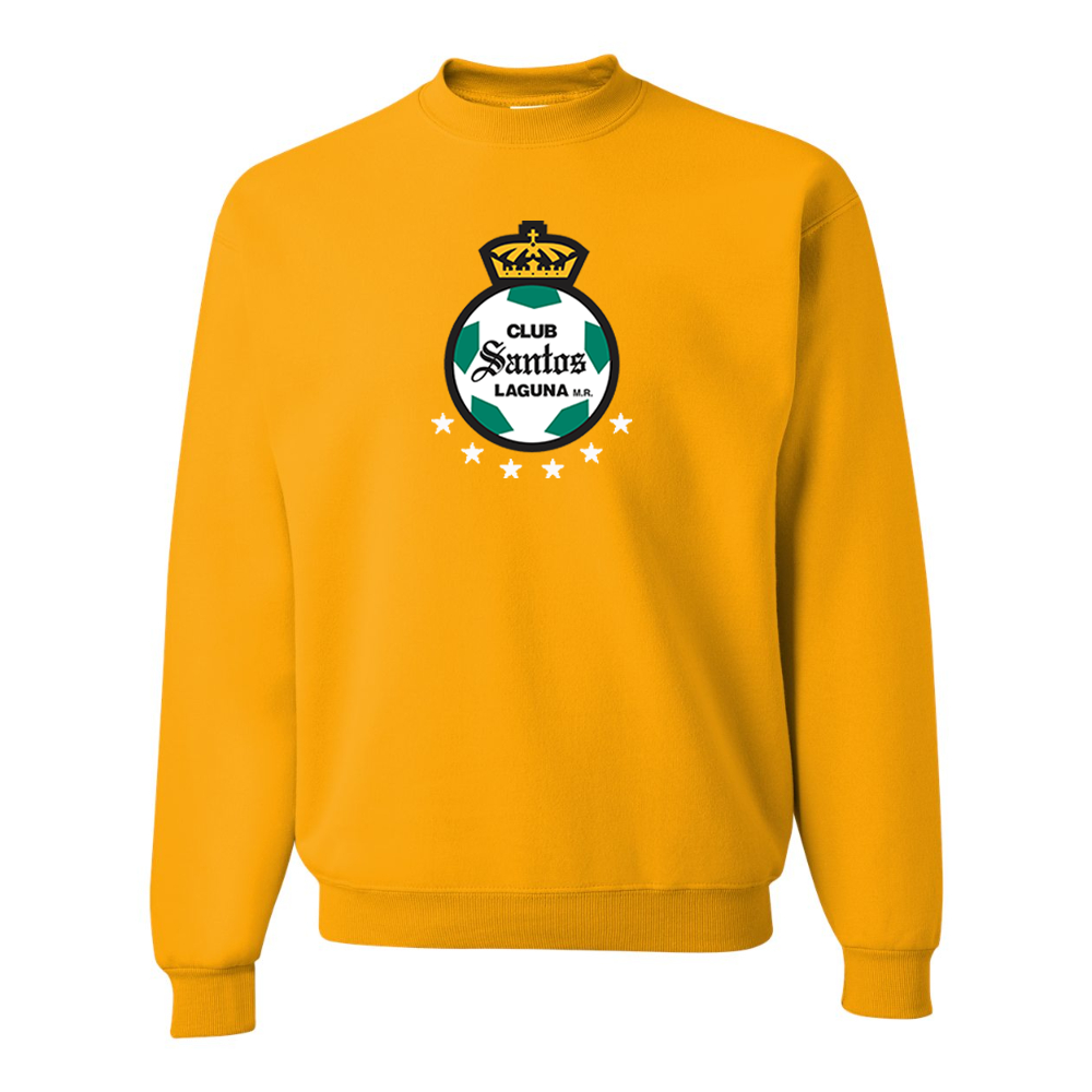 Men's Santos Laguna Soccer JERZEES NuBlend Crewneck Sweatshirt