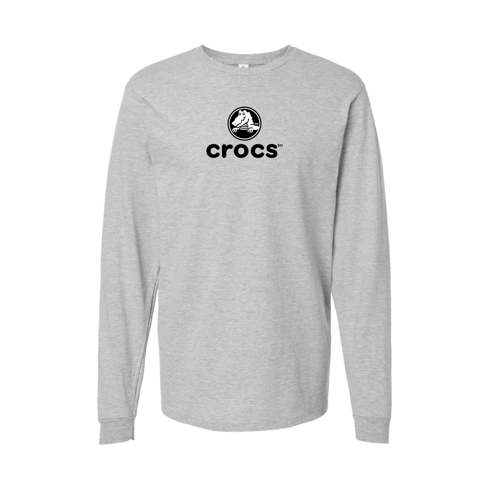 Youth Crocs Logo Cotton Long Sleeve T-Shirt