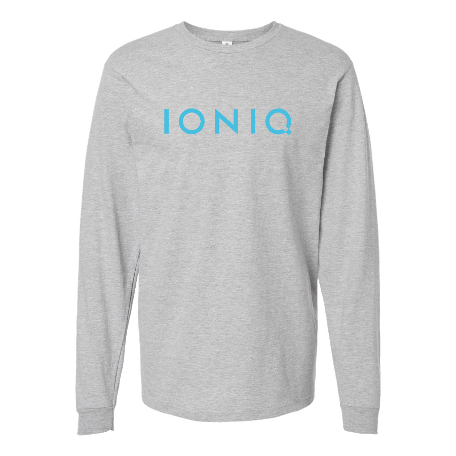 Men's Ioniq Logo Cotton Long Sleeve T-Shirt