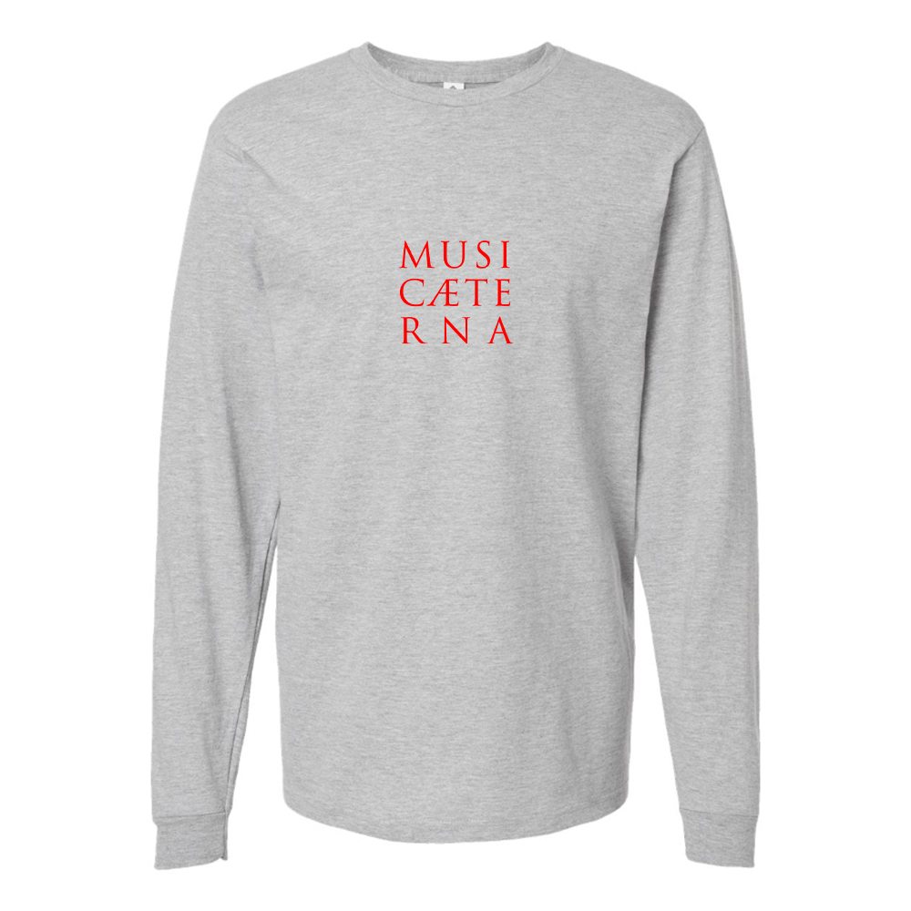 Men's Music Aeterna Logo Cotton Long Sleeve T-Shirt