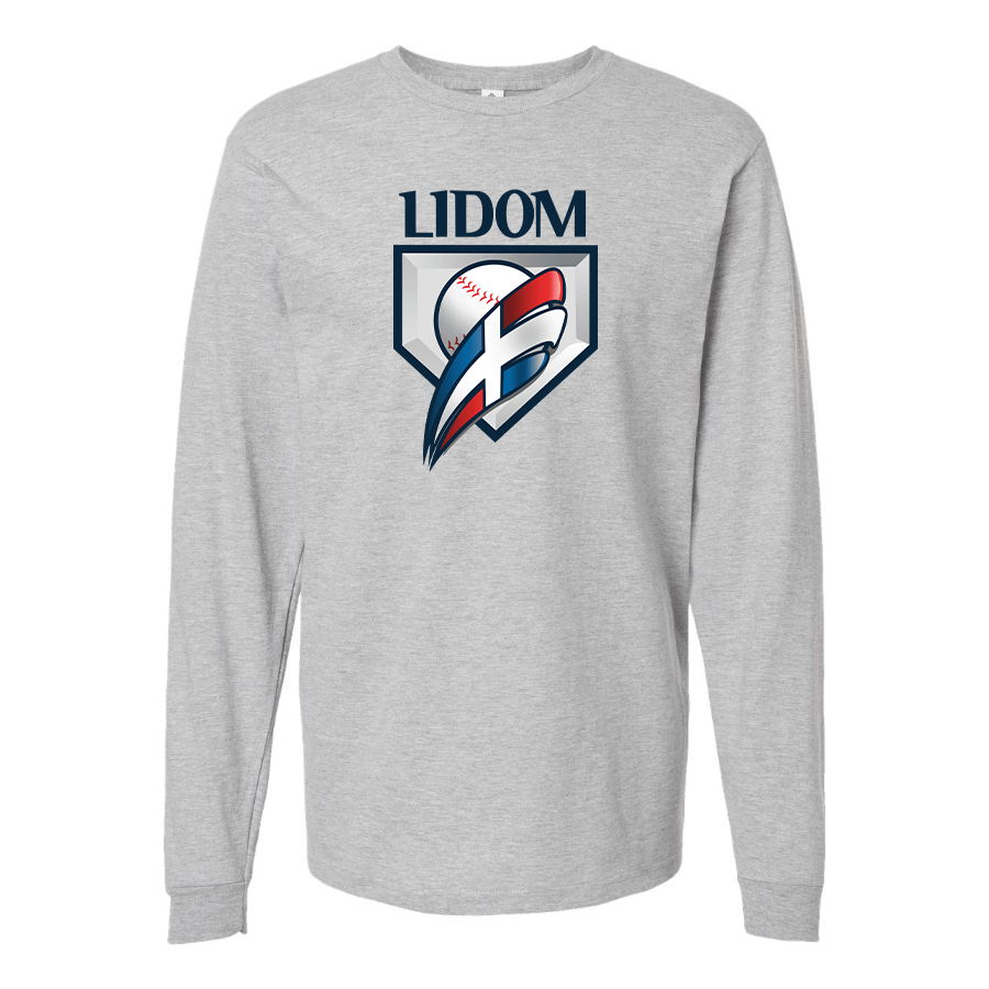 Men's Lidom Logo Cotton Long Sleeve T-Shirt