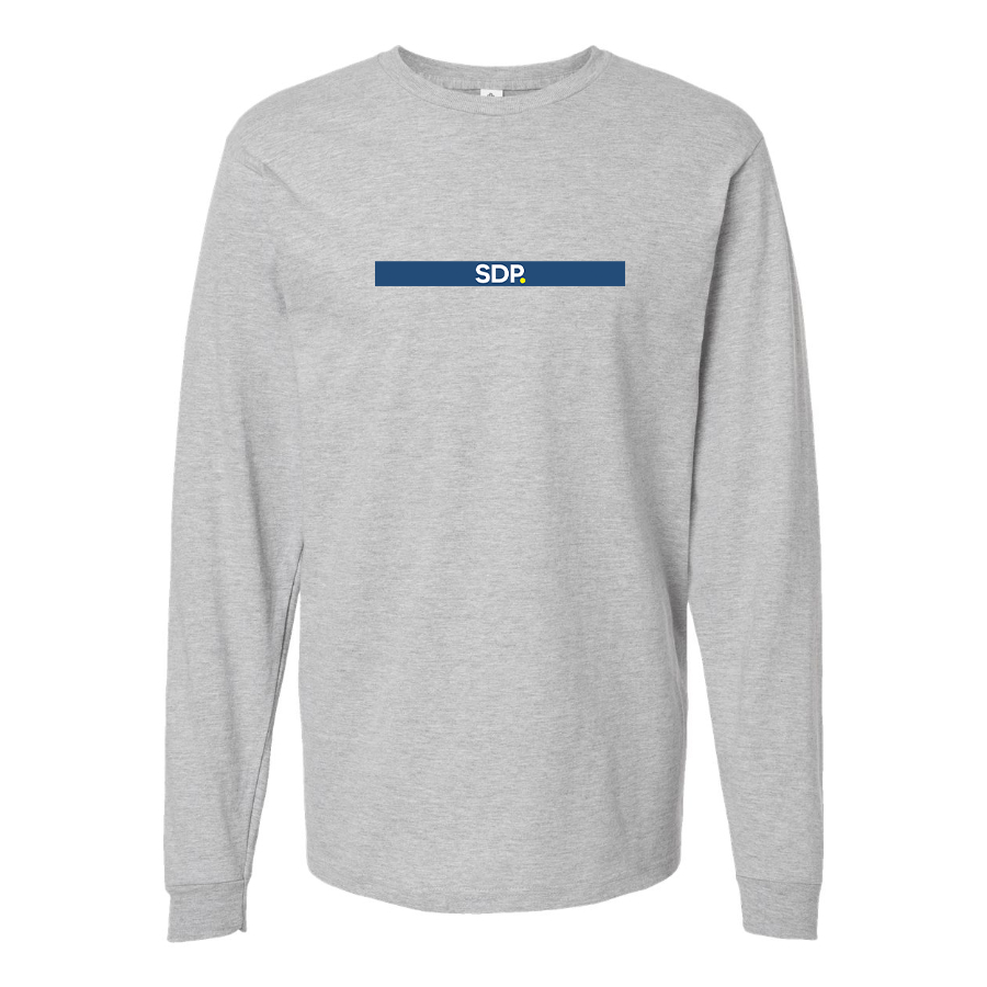 Men's SDP Logo Cotton Long Sleeve T-Shirt