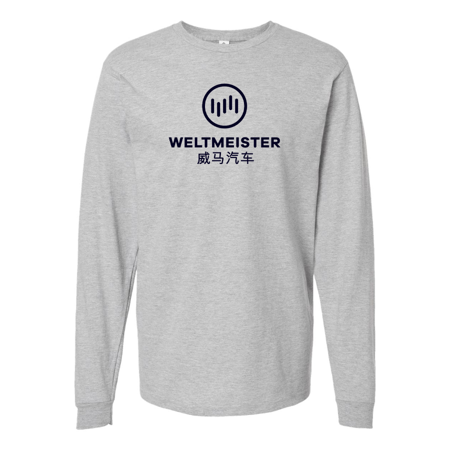 Men's Weltmeister Logo Cotton Long Sleeve T-Shirt
