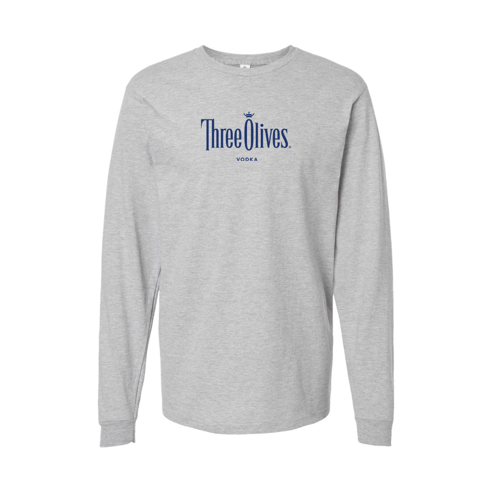 Youth Three Olives Logo Cotton Long Sleeve T-Shirt