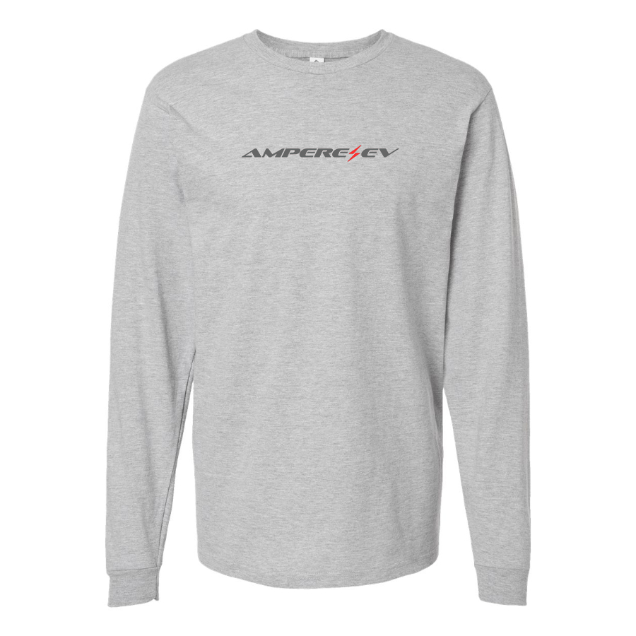 Men's Ampere Logo Cotton Long Sleeve T-Shirt