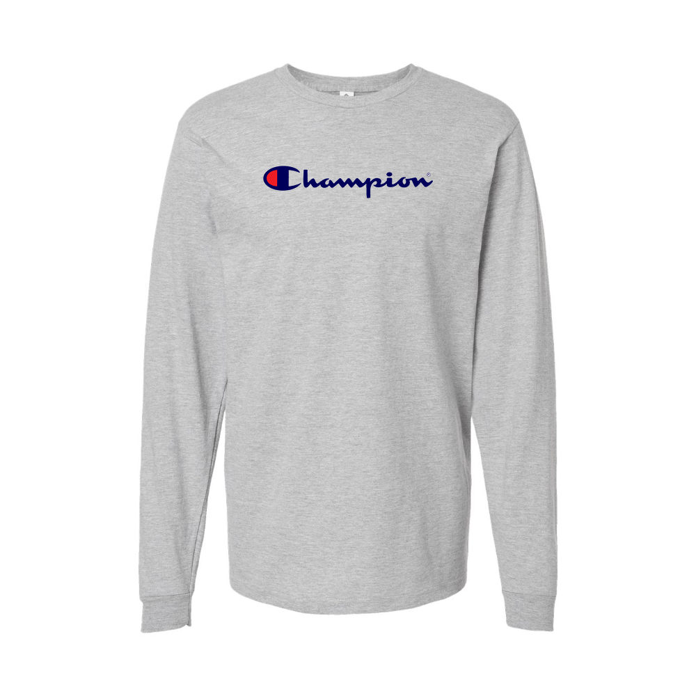 Youth Champion Logo Cotton Long Sleeve T-Shirt