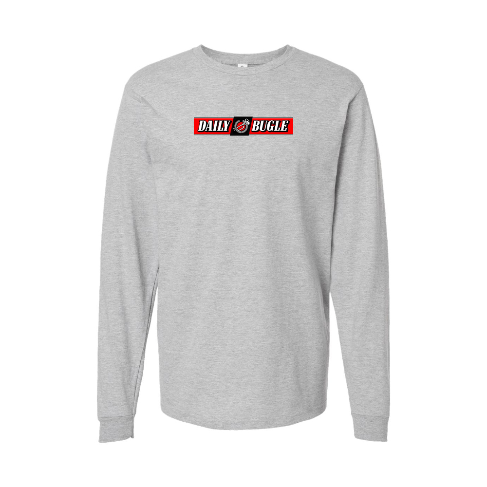 Youth Daily Bugle Logo Cotton Long Sleeve T-Shirt