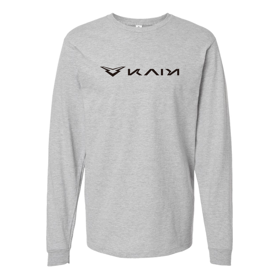 Men's Kaiyi Logo Cotton Long Sleeve T-Shirt