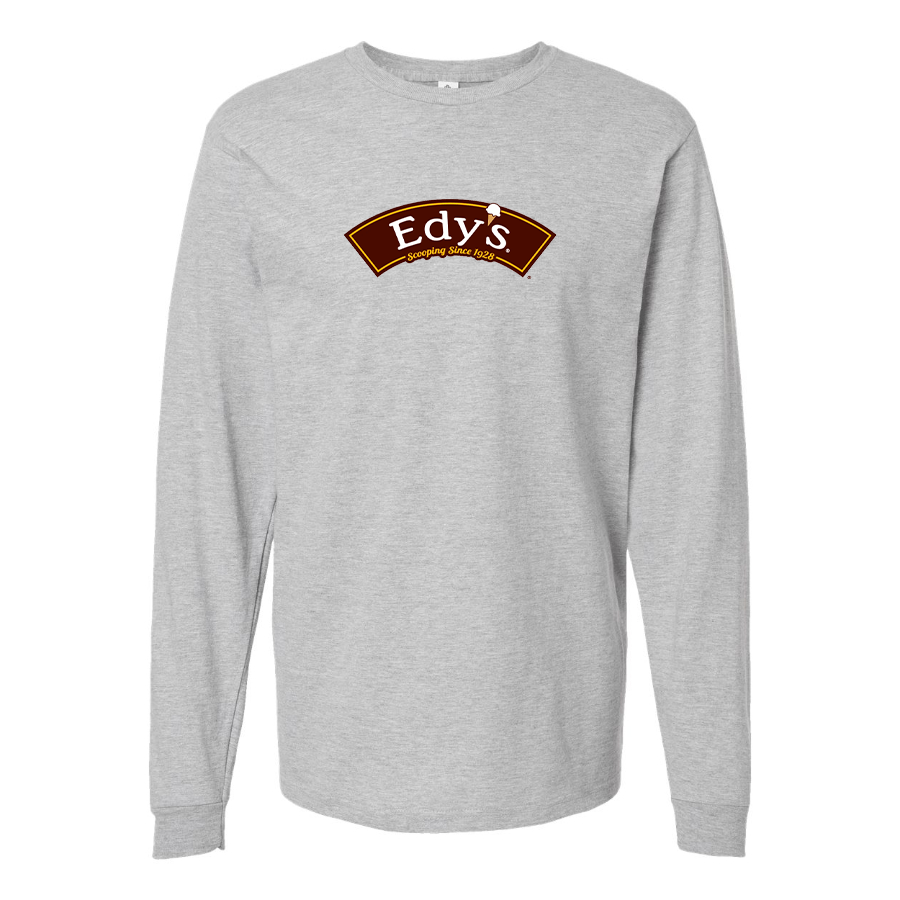 Men's Edys Logo Cotton Long Sleeve T-Shirt