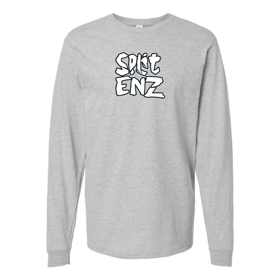 Men's Split Enz Logo Cotton Long Sleeve T-Shirt