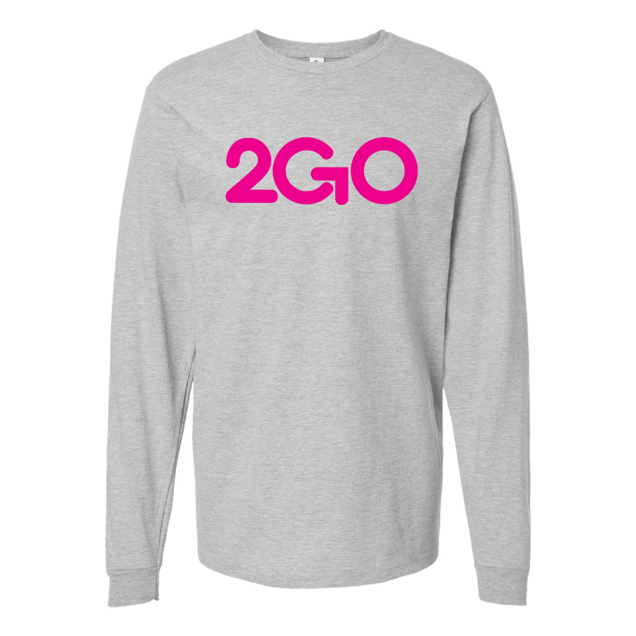 Men's 2GO Logo Cotton Long Sleeve T-Shirt