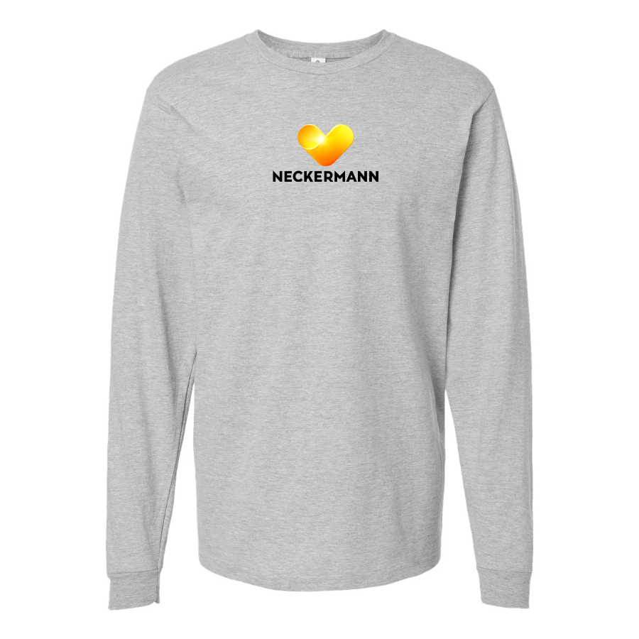 Men's Neckermann Logo Cotton Long Sleeve T-Shirt