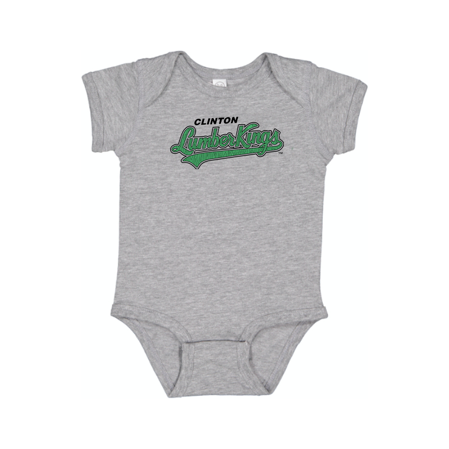 Clinton LumberKings Logo Baby Onesie Romper