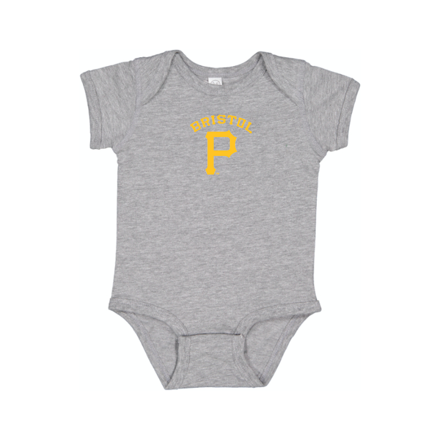 Bristol Pirates Logo Baby Onesie Romper