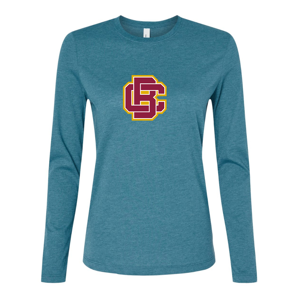 BELLA CANVAS Women’s Bethune Cookman Wildcats Jersey Long Sleeve Tee