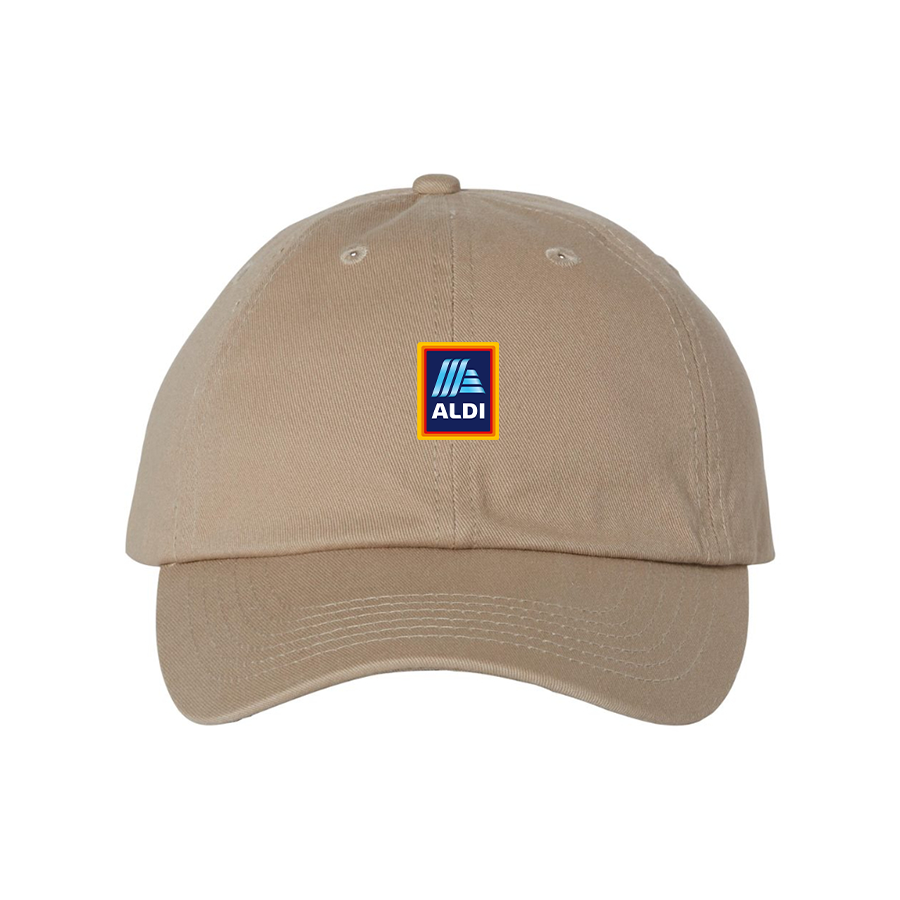 Aldi Logo Valucap Adult Bio-Washed Classic Dad Hat