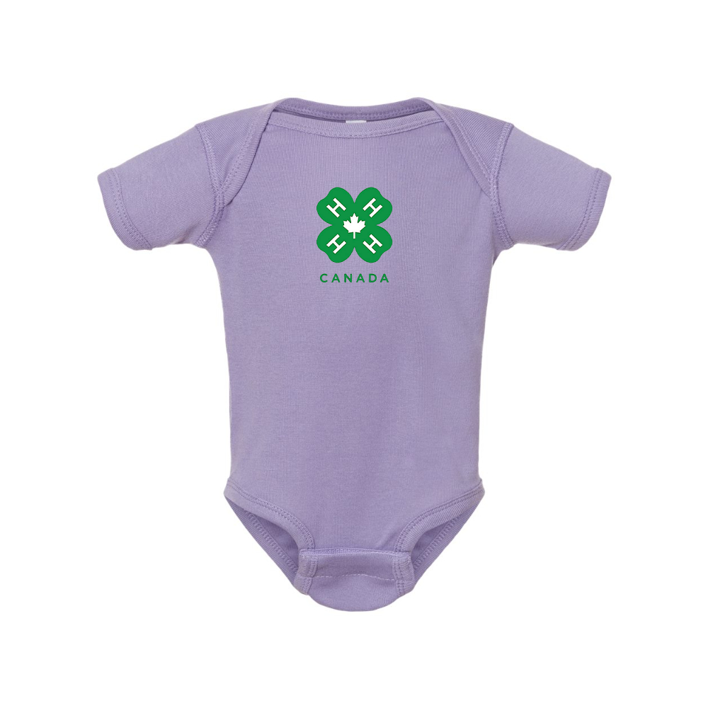 4H Canada Logo Rabbit Skins Infant Baby Rib Bodysuit