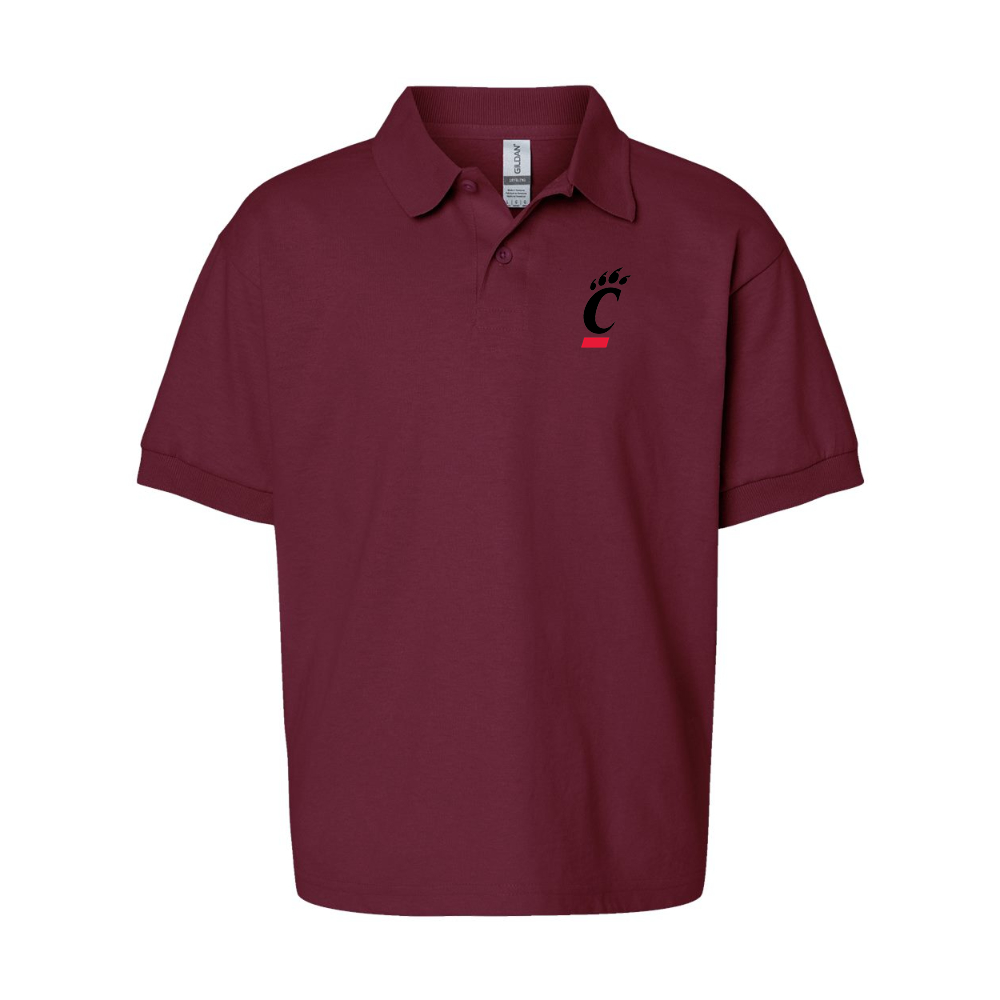 Youth Cincinnati Bearcats Gildan Dry Blend Jersey Polo