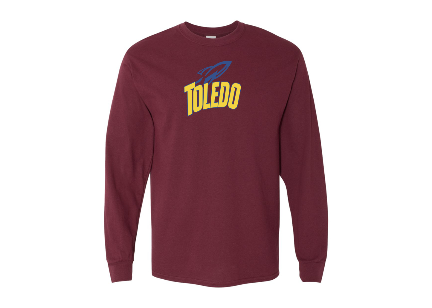 Men's Toledo Rockets Gildan Heavy Cotton Long Sleeve T-Shirt