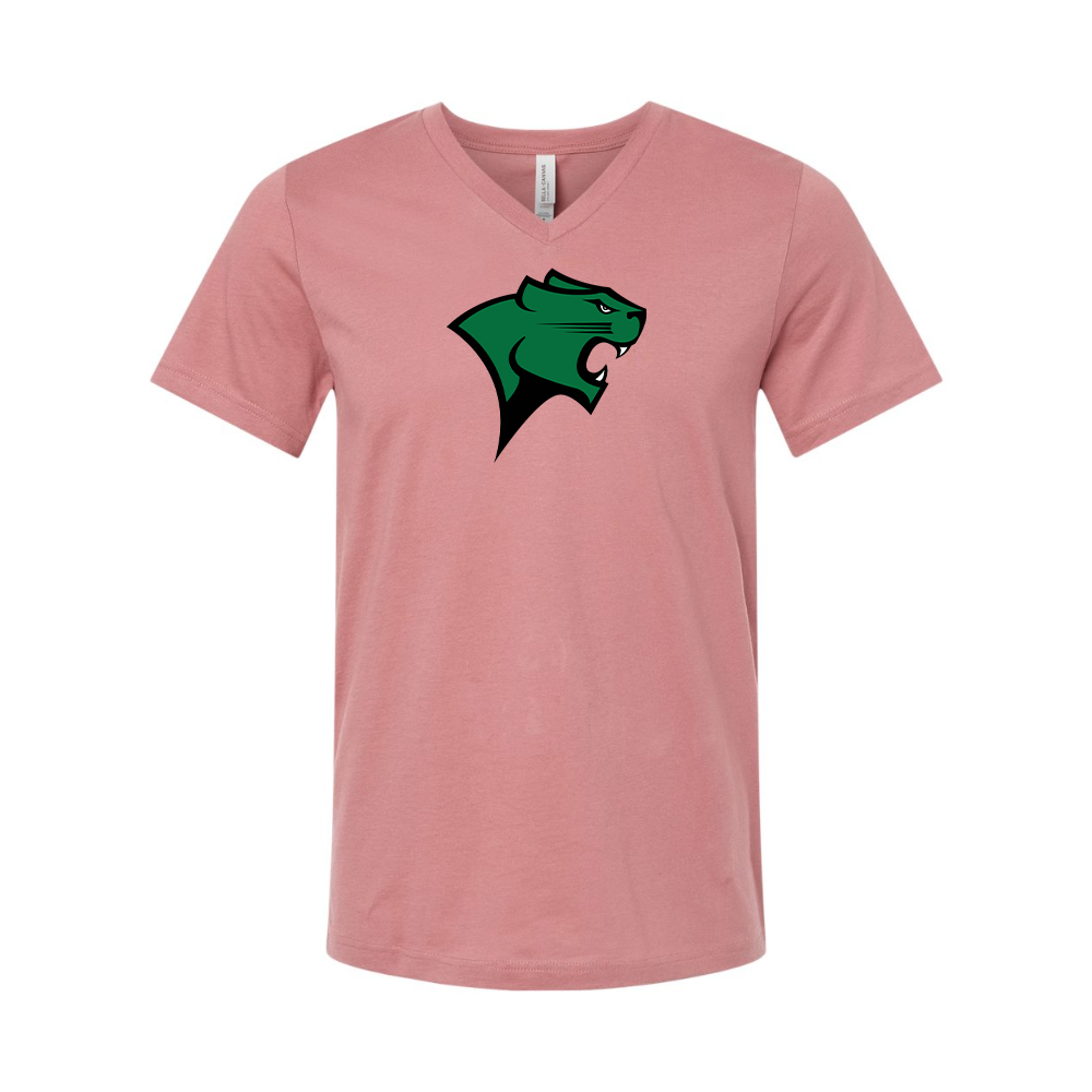 Chicago State Cougars BELLA CANVAS - Jersey V-Neck T-Shirt