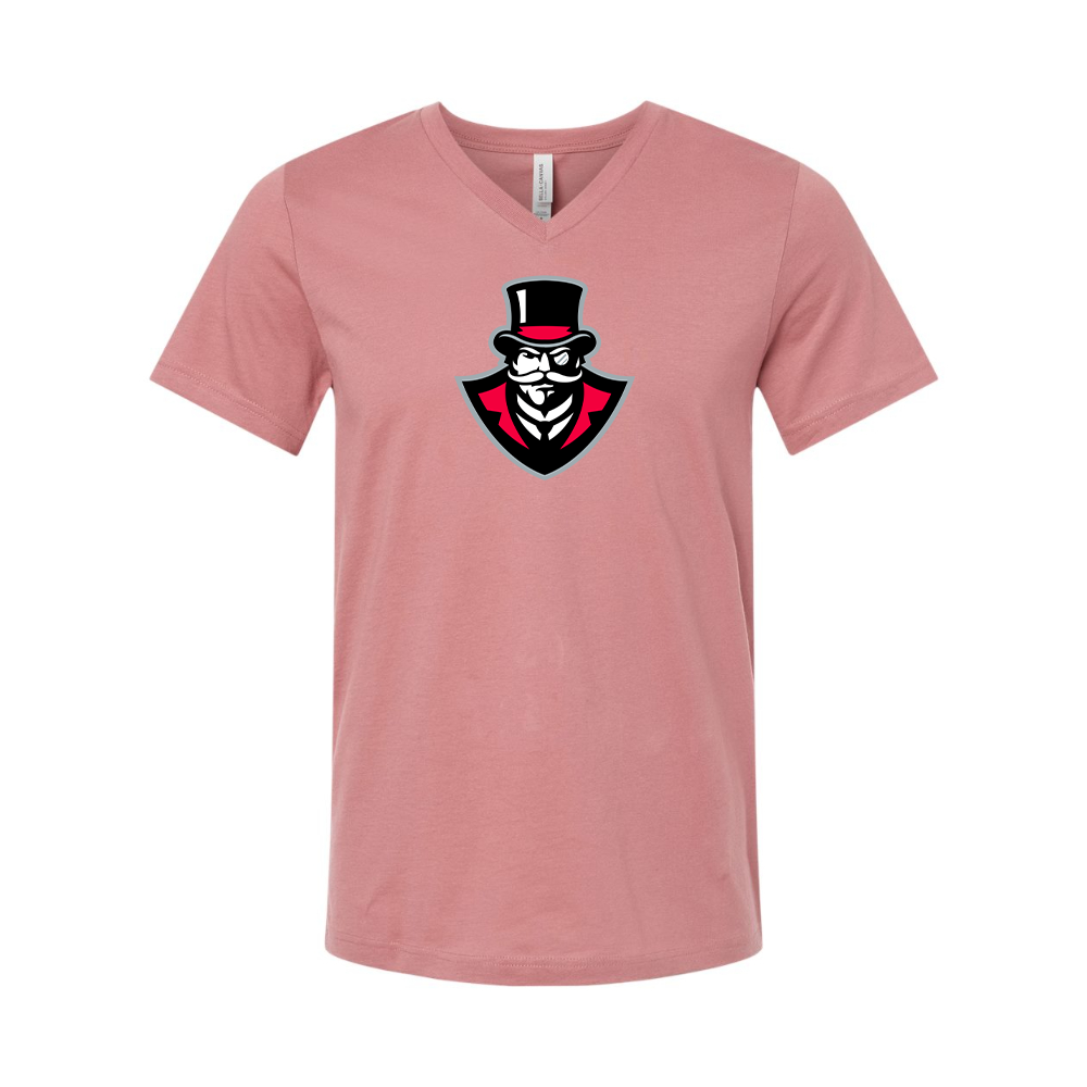 Austin Peay Governors BELLA CANVAS - Jersey V-Neck T-Shirt