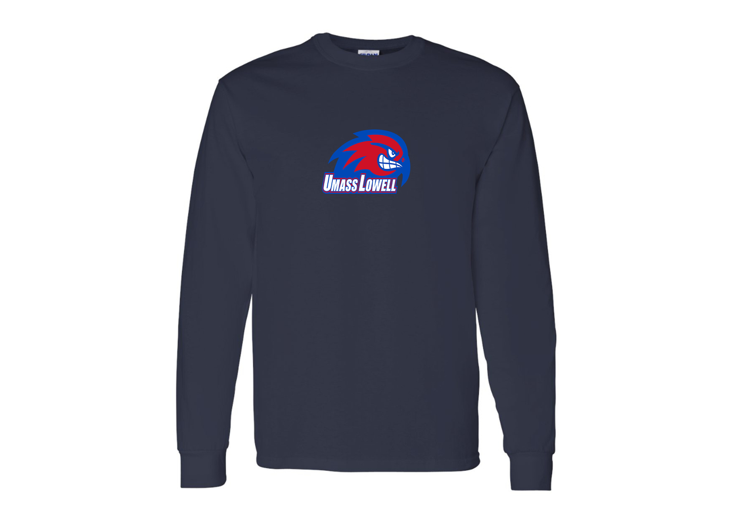 Men's UMass Lowell River Hawks Gildan Heavy Cotton Long Sleeve T-Shirt