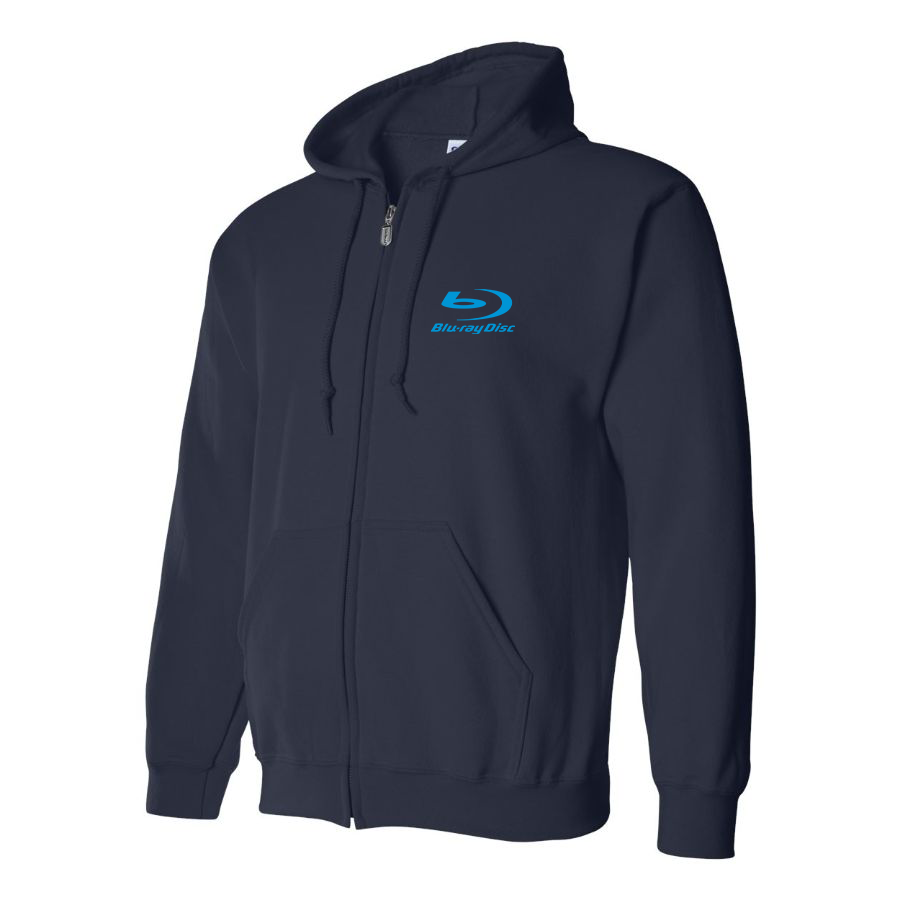 Men's Blu-ray Disc Logo Zipper Hoodie