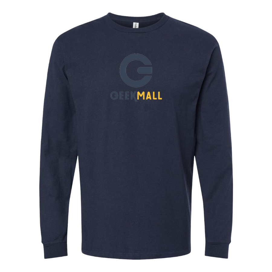 Men's Geekmall Logo Cotton Long Sleeve T-Shirt