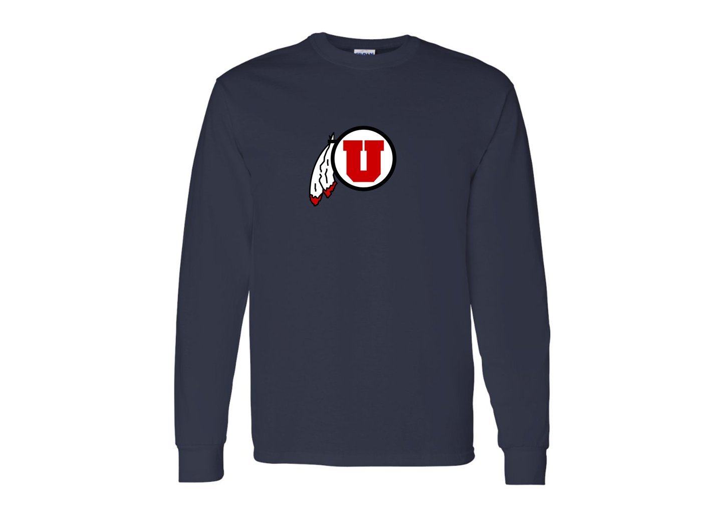 Men's Utah Utes Gildan Heavy Cotton Long Sleeve T-Shirt