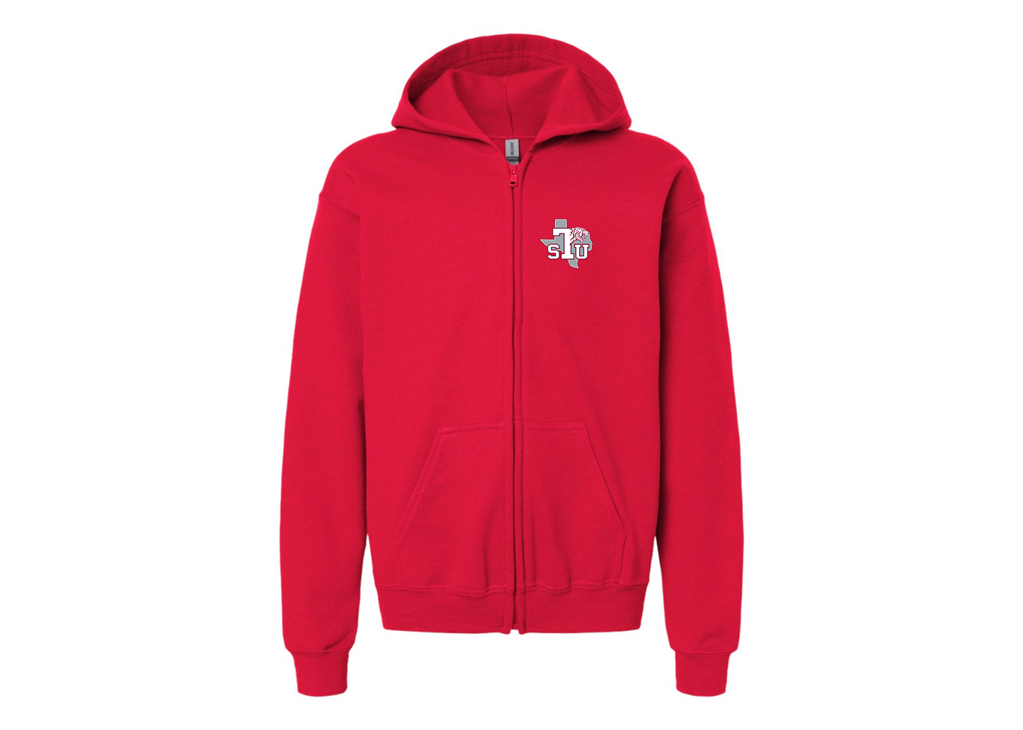 Gildan Heavy Blend Youth Texas Southern Tigers Full Zip Hooded Sweatshirt