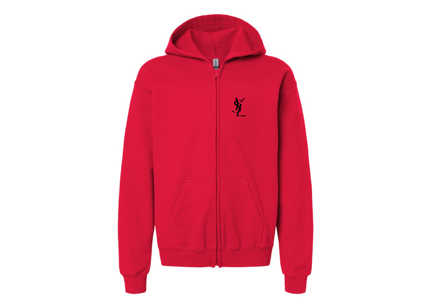 Gildan Heavy Blend Youth YSL Full Zip Hooded Sweatshirt