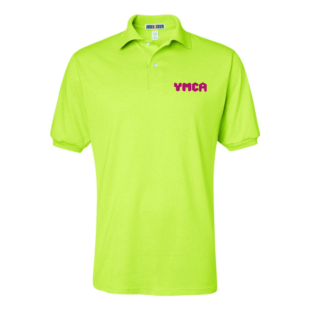 Men's YMCA Mauve JERZEES SpotShield polo